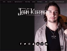 Tablet Screenshot of johnkiernanmusic.com